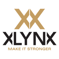 Xlynx logo black and gold